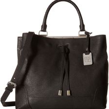 Frye Fay Drawstring Black Goat Leather