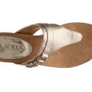Incaltaminte Femei Ralph Lauren Collection Ralph Lauren Krystal Wedge Sandal Gold