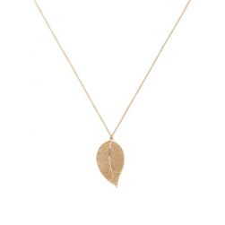 Bijuterii Femei Forever21 Leaf Charm Necklace Gold