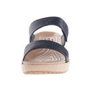 Incaltaminte Femei Crocs A-Leigh 2-Strap Mini Wedge Nautical NavyChai