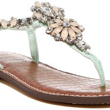 Sam Edelman Garen Embellished Ankle Sandal LIGHT GREEN