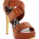 Incaltaminte Femei Michael Antonio Tyrian Island Platform Sandal Cognac