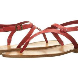 Incaltaminte Femei Frye Ruth Whipstitch Sandal Red Smooth Full Grain