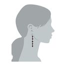 Bijuterii Femei Lucky Brand Ruby Linear Drop Earrings Silver