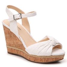 Incaltaminte Femei Kelly Katie Kiki Eyelet Wedge Sandal White