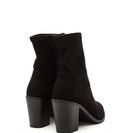 Incaltaminte Femei CheapChic Save The Day Faux Suede Chunky Booties Black
