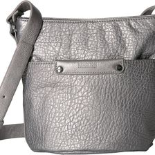 Kenneth Cole Reaction Hard & Soft Mini Crossbody Pearlized Silver