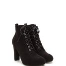 Incaltaminte Femei CheapChic Work To Play Faux Suede Chunky Booties Black