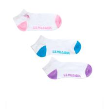 Accesorii Femei US Polo Assn Women\'s 3 Pack Ankle Sock White