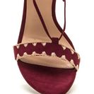 Incaltaminte Femei CheapChic Embroider Away Tasseled Lace-up Heels Burgundy