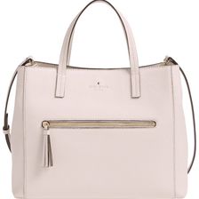 Kate Spade New York 'spencer court - tera' leather satchel PEBBLE