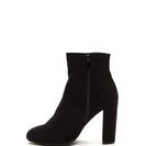 Incaltaminte Femei CheapChic High Standards Faux Suede Booties Black
