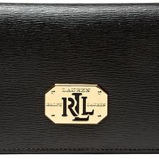 Ralph Lauren Medium Newbury Saffiano Wallet Black