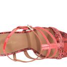 Incaltaminte Femei Calvin Klein Valene Deep Coral LeatherSnake Print LeatherPatent