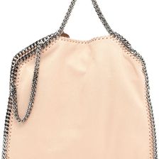 Stella McCartney Shaggy Deer Falabella Fold Over Tote Bag POWDER