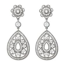 Bijuterii Femei Nina Raaja Earrings PalladiumCZ