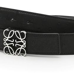 Loewe Anagram Belt M BLACK/PALLADIU