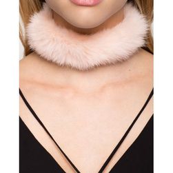 Bijuterii Femei CheapChic Furry Collar Choker Blush