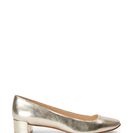 Incaltaminte Femei Nine West Light Gold Olencia Square Toe Low Block Heel Pumps Light Gold