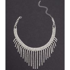 Bijuterii Femei CheapChic Royal Rhinestones Fringed Choker Silverclear