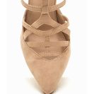 Incaltaminte Femei CheapChic Caged Over Faux Suede Heels Nude
