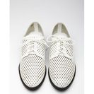 Incaltaminte Femei Forever21 Perforated Faux Leather Oxfords White