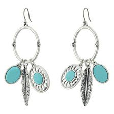 Bijuterii Femei Lucky Brand Multi Charm Earrings Medium Grey