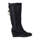 Incaltaminte Femei Hush Puppies Hilde Hyde Black LeatherTextile