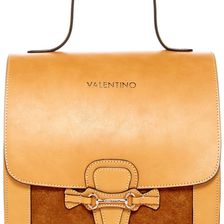 Valentino By Mario Valentino Amy Leather Satchel MIELE