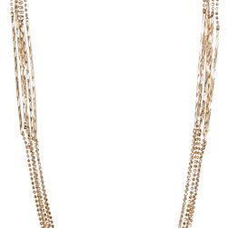 Natasha Accessories Chain Sticks Long Necklace GOLD