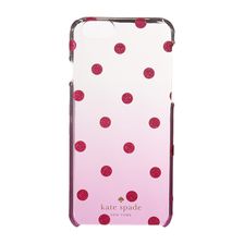 Kate Spade New York Glitter Dot Clear Ombre Resin Phone Case for iPhone 6 Vivid Snapdragon