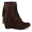 Incaltaminte Femei GC Shoes Ruffle Up Western Bootie Brown