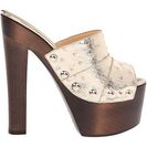 Incaltaminte Femei Giuseppe Zanotti Print High Clog w Studs Stuky Platino