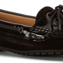 Sebago Meriden Two Eye Black Nubuck/Patent