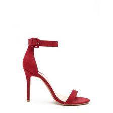 Incaltaminte Femei Forever21 Faux Suede Ankle-Strap Heels Red