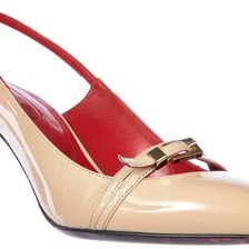 Cesare Paciotti Pumps High Heel Patent Leather Luce Beige