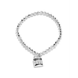 Bijuterii Femei GUESS Silver-Tone Stretch Charm Bracelet silver