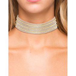 Bijuterii Femei CheapChic Beaded Affair Choker Met Slvr