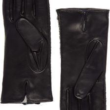 Armani Jeans Leather Gloves Black