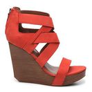 Incaltaminte Femei Matiko Stacey Wedge Sandal Coral