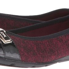 Anne Klein Able Red/Black Multi Fabric