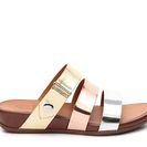 Incaltaminte Femei FitFlop FifFlop Gladdie Slide Wedge Sandal GoldRose GoldSilver