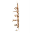 Bijuterii Femei GUESS Gold-Tone and Pink Link Charm Bracelet gold