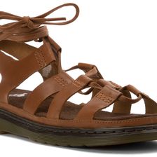 Dr. Martens Kristina Ghilllie Sandal Tan Polished Oily Illusion