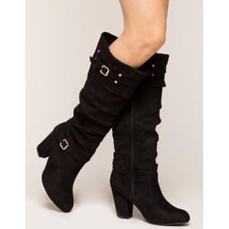 Incaltaminte Femei CheapChic What Goes Around Boot Black