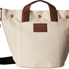 Marc Jacobs Canvas Leather Trooper Small Paratrooper Ecru Multi