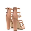 Incaltaminte Femei CheapChic Right \'n Rung Strappy Chunky Heels Taupe