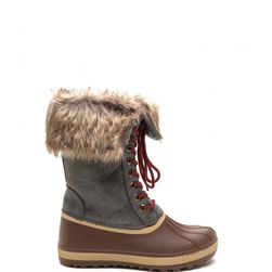 Incaltaminte Femei CheapChic Snap To It Duck Boots Brown