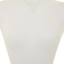 Bijuterii Femei Savvy Cie Radiant Cut Simulated White Diamond Pendant Necklace silver