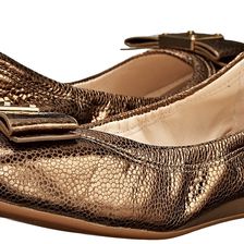 Cole Haan Tali Bow Ballet Gold Metallic